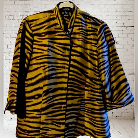 Jones New York Signature Silk Jacket Size M - Picture 3 of 4